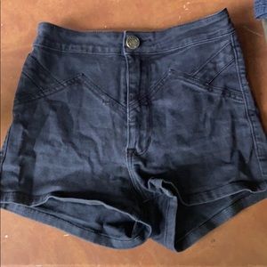 Kendall and Kylie Black hi rise denim short